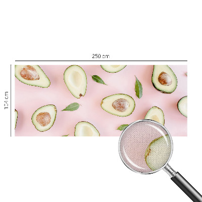Papel de parede autocolante para quarto com estampa com padrão de abacate
