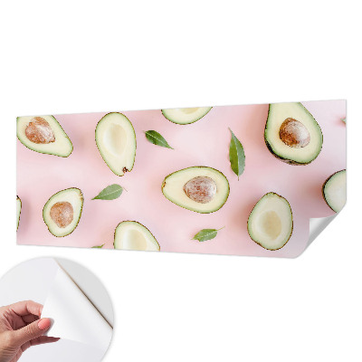 Papel de parede autocolante para quarto com estampa com padrão de abacate