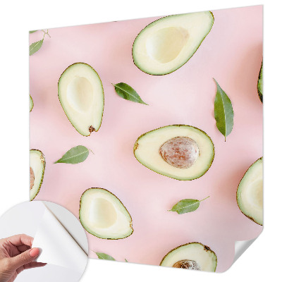 Papel de parede autocolante para quarto com estampa com padrão de abacate