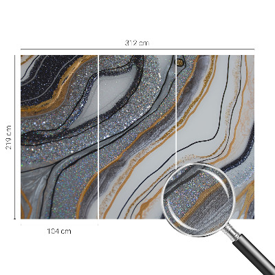 Papel de parede 3D Ondas de pedra