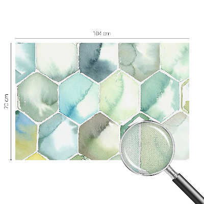 Papel de parede infantil Hexágonos em tons pastel