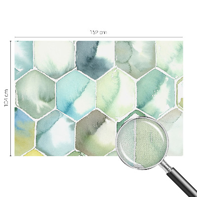 Papel de parede infantil Hexágonos em tons pastel