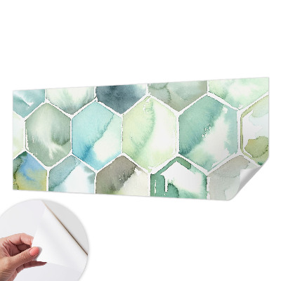 Papel de parede infantil Hexágonos em tons pastel