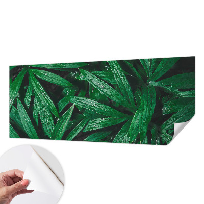Papel de parede autocolante com estampa de vegetação natural
