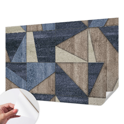 Papel de parede infantil com padrões geométricos