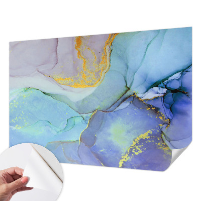 Papel de parede para criança Formas em aquarela