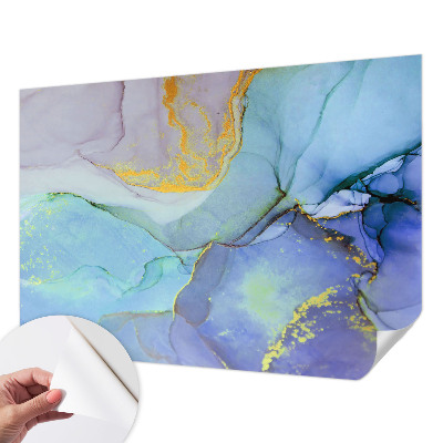 Papel de parede para criança Formas em aquarela