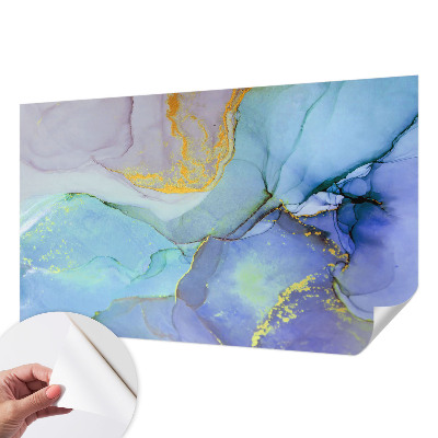 Papel de parede para criança Formas em aquarela