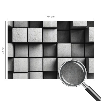 Papel de parede 3D cubos geométricos