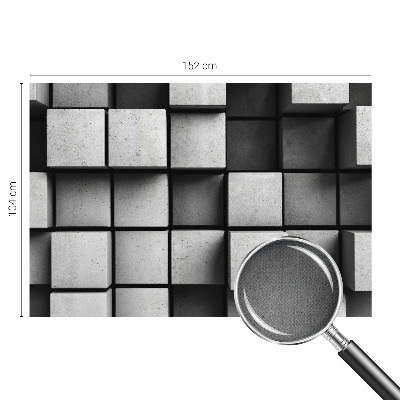 Papel de parede 3D cubos geométricos