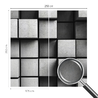 Papel de parede 3D cubos geométricos