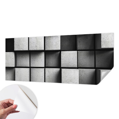Papel de parede 3D cubos geométricos