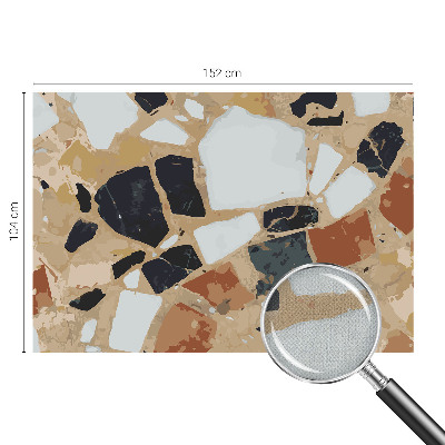 Papel de parede autocolante para sala com estampa de pedras rústicas