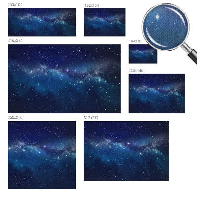 Autocolante de parede fotográfico com o motivo Noite Estrelada