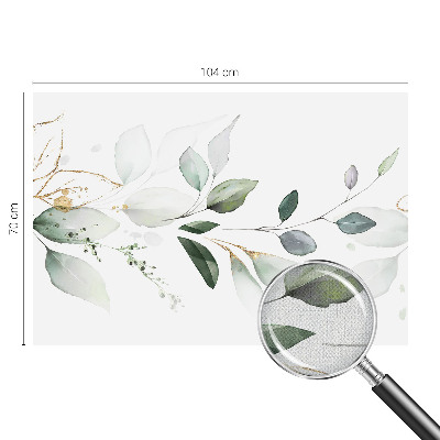 Papel de parede 3D Folhas verdes