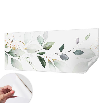 Papel de parede 3D Folhas verdes