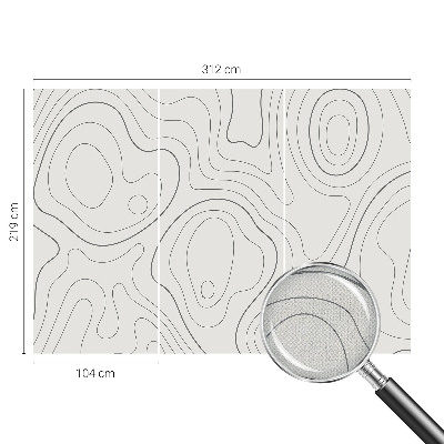 Papel de parede autocolante Linhas fluidas