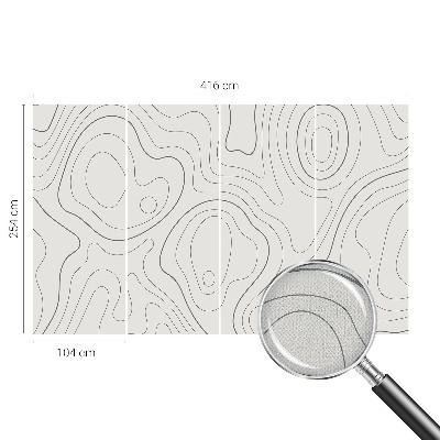 Papel de parede autocolante Linhas fluidas