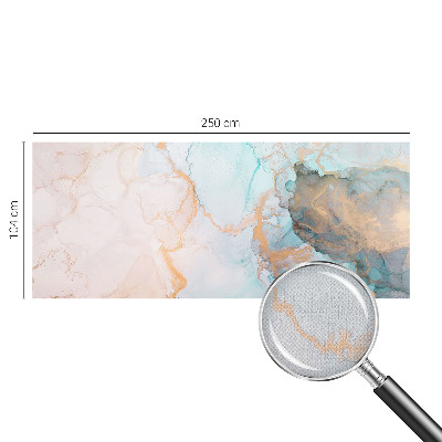 Papel de parede infantil com estampa de ondas em aquarela