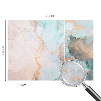 Papel de parede infantil Ondas em aquarela