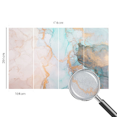Papel de parede infantil Ondas em aquarela