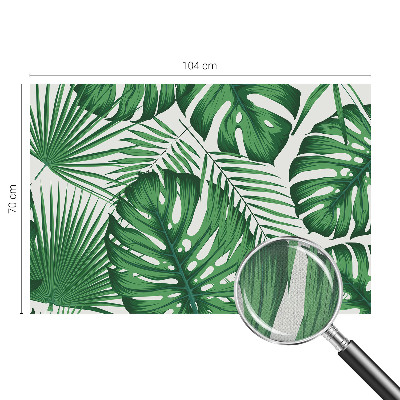 Papel de parede autocolante para sala Folhas tropicais