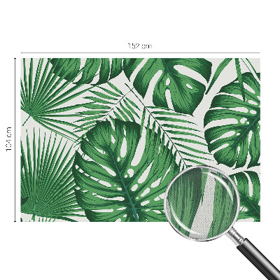 Papel de parede autocolante para sala Folhas tropicais