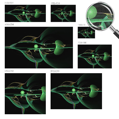 Autocolante de parede fotográfico Ondas verdes