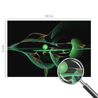 Autocolante de parede fotográfico Ondas verdes