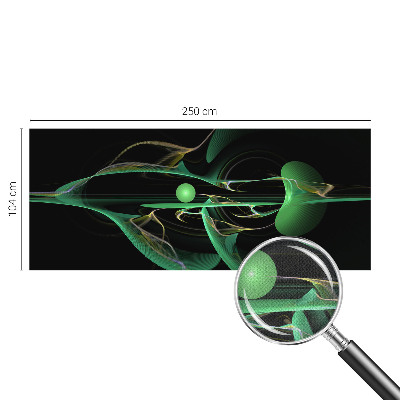 Autocolante de parede fotográfico Ondas verdes