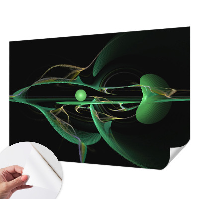 Autocolante de parede fotográfico Ondas verdes