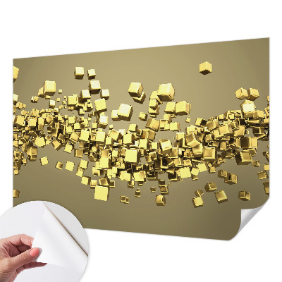 Papel de parede autocolante para sala Cubos criativos