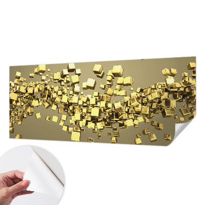 Papel de parede autocolante para sala Cubos criativos