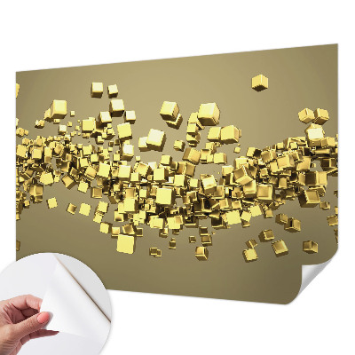 Papel de parede autocolante para sala Cubos criativos