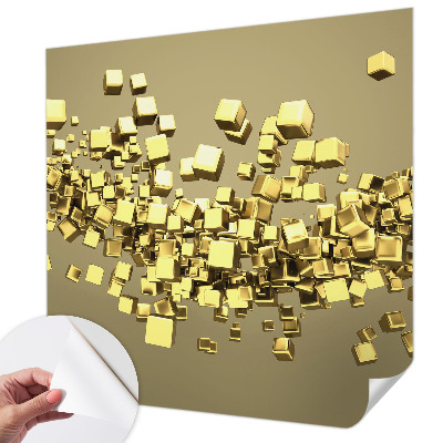 Papel de parede autocolante para sala Cubos criativos