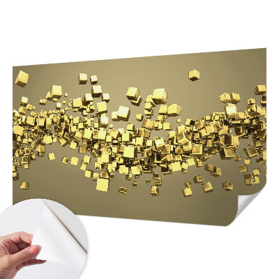 Papel de parede autocolante para sala Cubos criativos