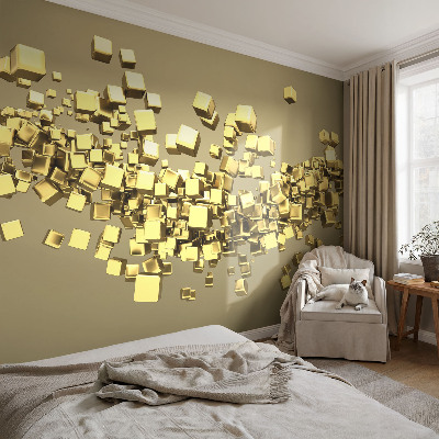 Papel de parede autocolante para sala Cubos criativos