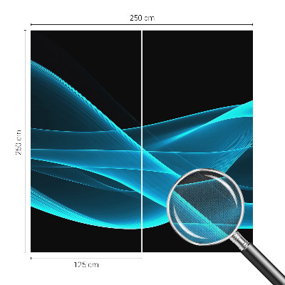 Autocolante de parede fotográfico Ondas chamativas