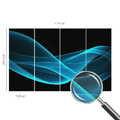 Autocolante de parede fotográfico Ondas chamativas