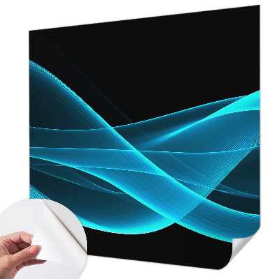 Autocolante de parede fotográfico Ondas chamativas