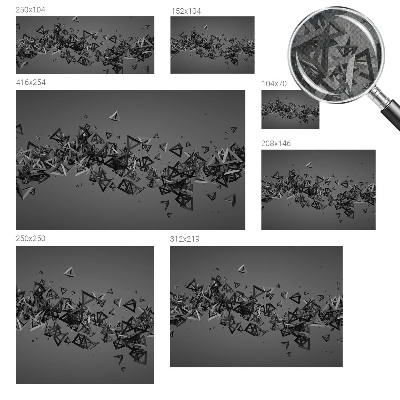Papel de parede autocolante para quarto Abstrações geométricas