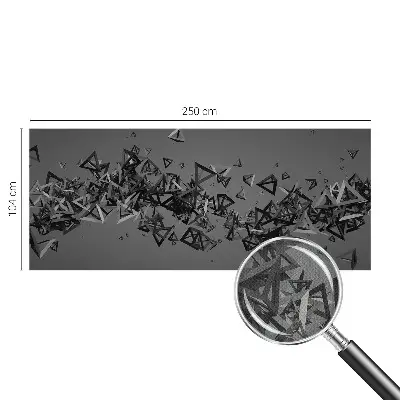 Papel de parede autocolante para quarto com estampa de abstrações geométricas