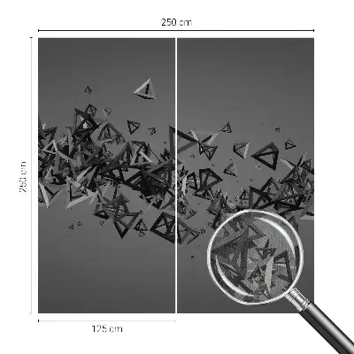 Papel de parede autocolante para quarto com estampa de abstrações geométricas