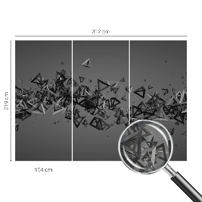 Papel de parede autocolante para quarto Abstrações geométricas