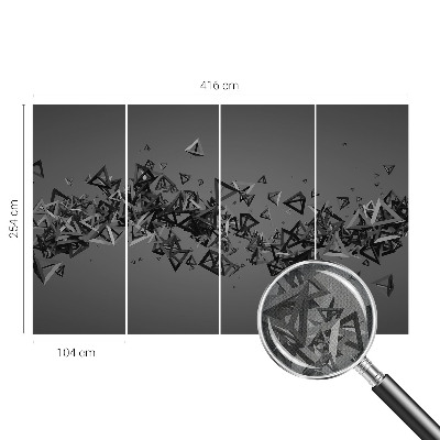 Papel de parede autocolante para quarto Abstrações geométricas