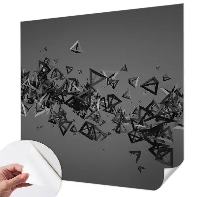 Papel de parede autocolante para quarto com estampa de abstrações geométricas