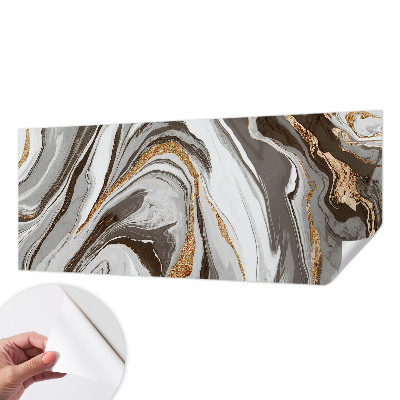 Papel de parede 3D com padrão de espirais de mármore