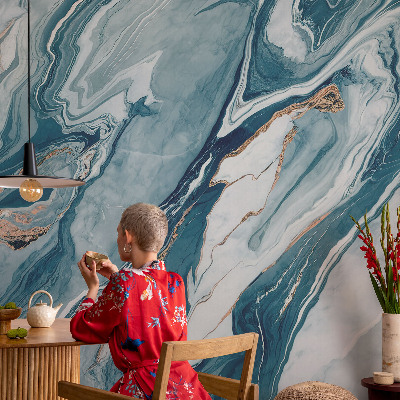 Papel de parede infantil com padrão Elegância mineral adequado para quartos infantis