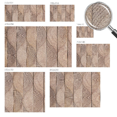 Papel de parede para criança Ondas de madeira