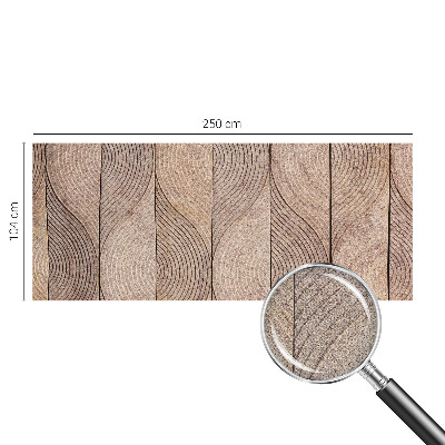 Papel de parede para criança Ondas de madeira